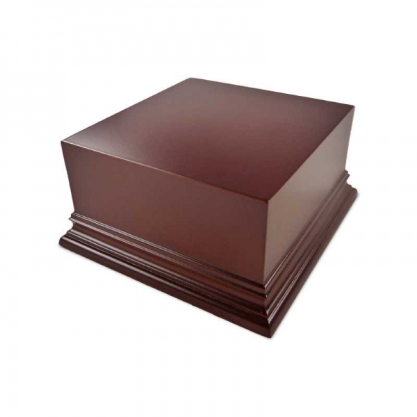 Green Stuff World: Square Top Display Plinth 10x10cm - Hazelnut Brown