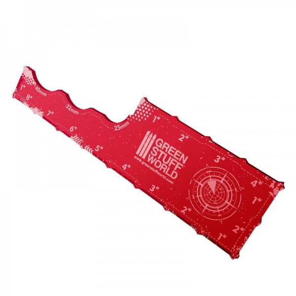 Green Stuff World: Gaming Measuring Tool - Red 8 inches