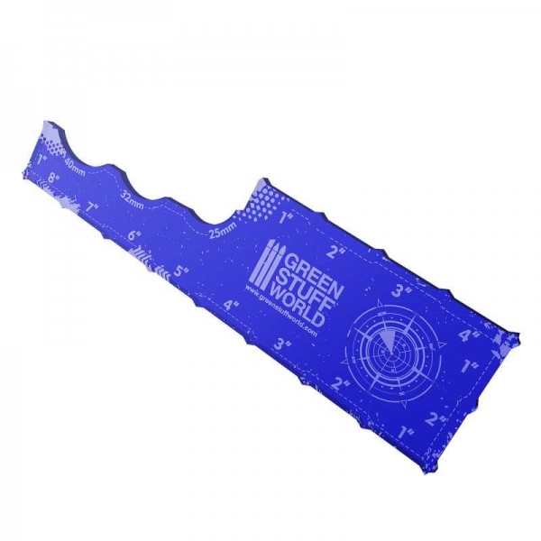 Green Stuff World: Gaming Measuring Tool - Dark Blue 8 inches