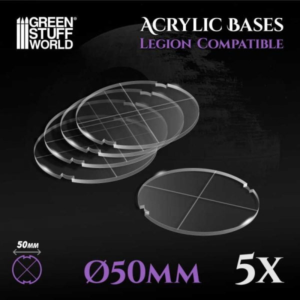 Green Stuff World: Acrylic Bases - Round 50 mm (Legion)