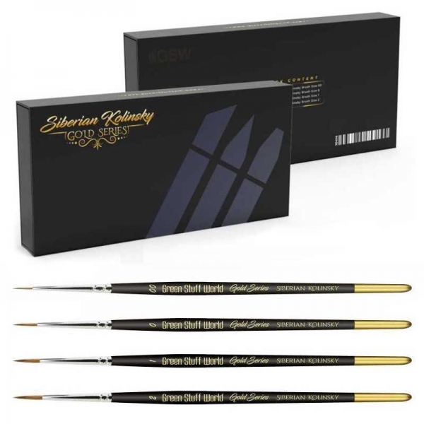Green Stuff World: Premium Paint Brushes - GOLD SERIES