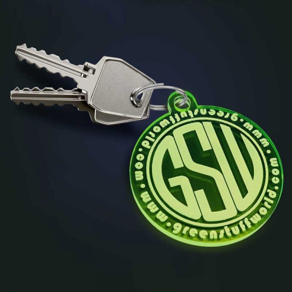 Green Stuff World: Round GSW logo Keyring - Green