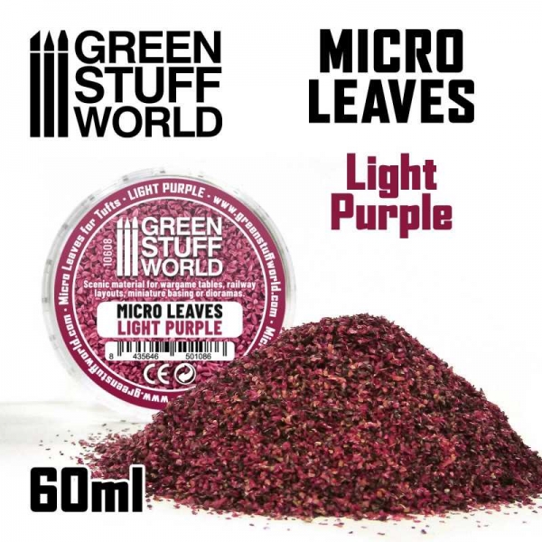 Green Stuff World: Micro Leaves - Light Purple Mix