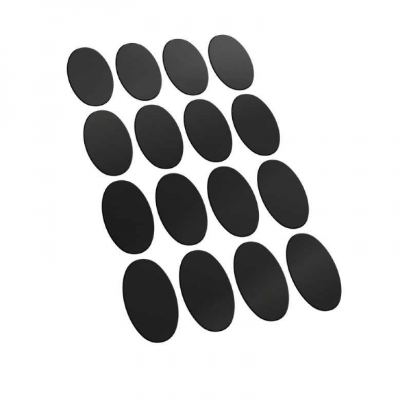 Green Stuff World: Oval Magnetic Sheet SELF-ADHESIVE - 60x35mm