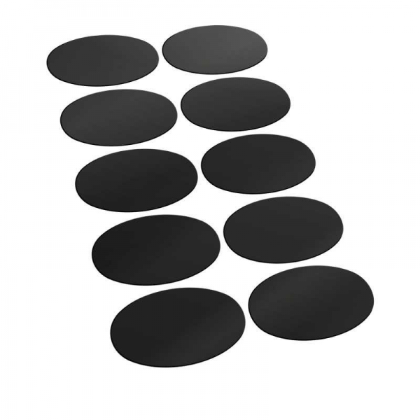 Green Stuff World: Oval Magnetic Sheet SELF-ADHESIVE - 90x52mm