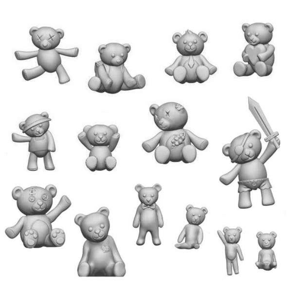 Green Stuff World: Teddy Bear Resin Set 1:48-1:35