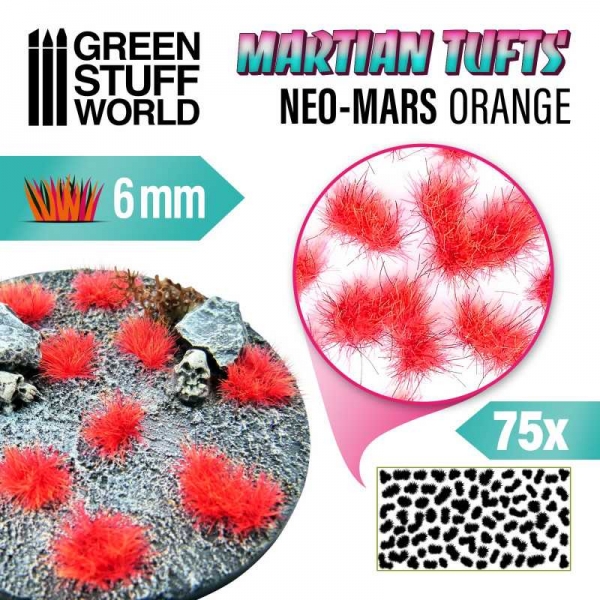 Green Stuff World: Martian Fluor Tufts - NEO-MARS ORANGE