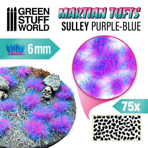 Green Stuff World: Martian Fluor Tufts - SULLEY PURPLE-BLUE