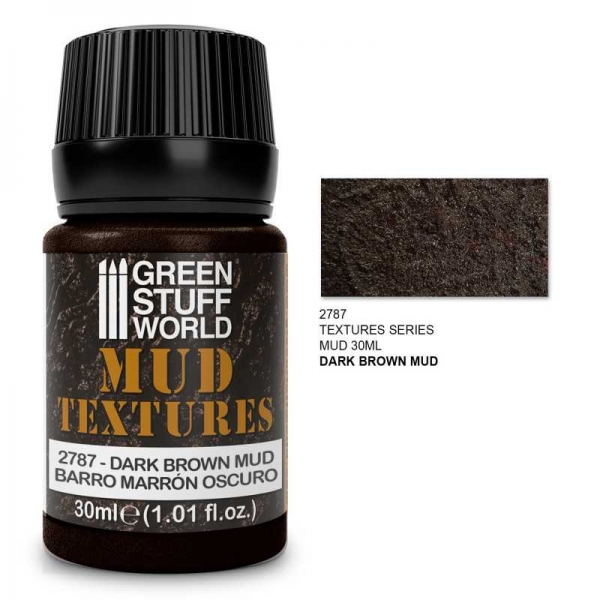 Green Stuff World: Mud Textures - DARK BROWN 30ml