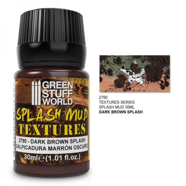 Green Stuff World: Splash Mud Textures - DARK BROWN 30ml