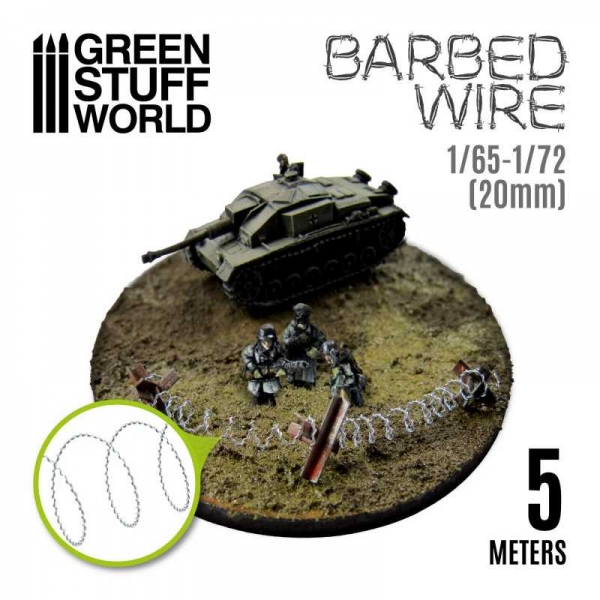Green Stuff World: simulated BARBED WIRE - 1/65-1/72 (20mm)
