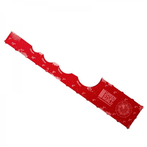 Green Stuff World: Gaming Measuring Tool - Red 12 inches