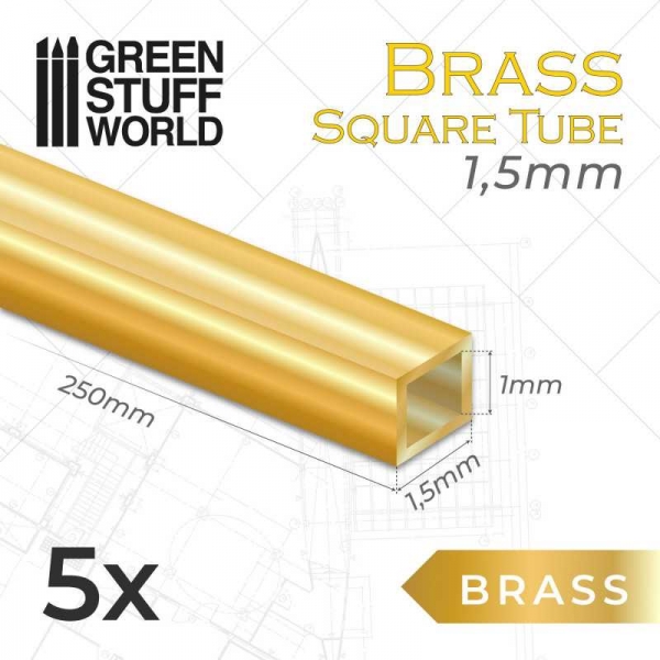 Green Stuff World: Square Brass Tubes 1.5mm