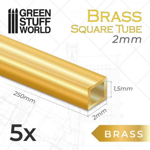 Green Stuff World: Square Brass Tubes 2mm