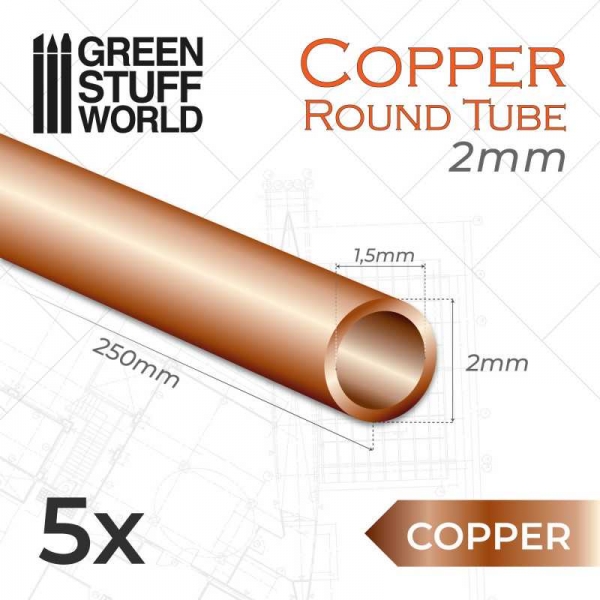 Green Stuff World: Round Copper tube 2mm