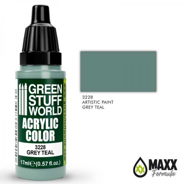 Green Stuff World: Acrylic Color GREY TEAL