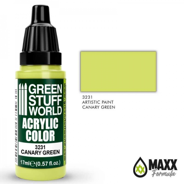 Green Stuff World: Acrylic Color CANARY GREEN