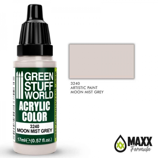 Green Stuff World: Acrylic Color MOON MIST GREY