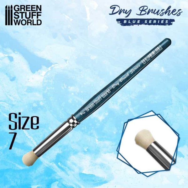 Green Stuff World: BLUE SERIES Dry Brush - Size 7
