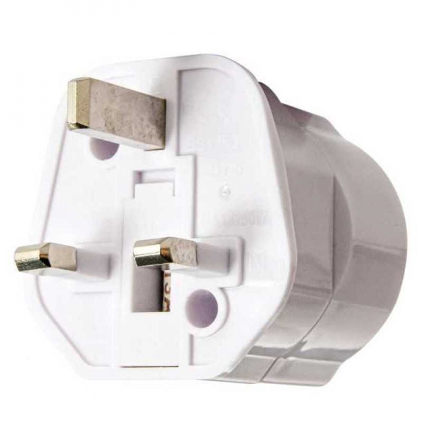 Green Stuff World: UE-UK plug adapter WHITE