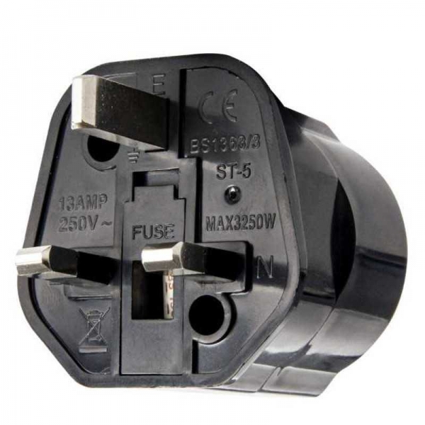 Green Stuff World: UE-UK plug adapter BLACK