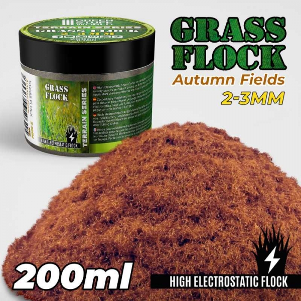 Green Stuff World: Static Grass Flock 2-3mm - AUTUMN FIELDS - 200 ml