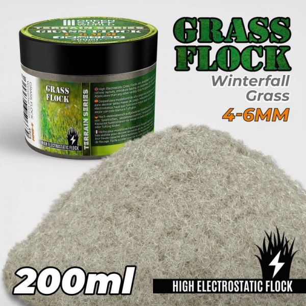Green Stuff World: Static Grass Flock 4-6mm - WINTERFALL GRASS - 200 ml