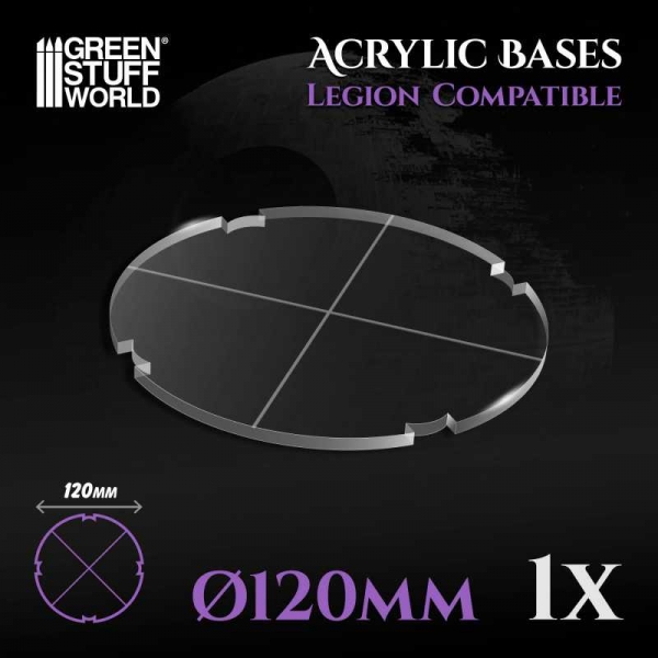 Green Stuff World: Acrylic Bases - Round 120 mm (Legion)