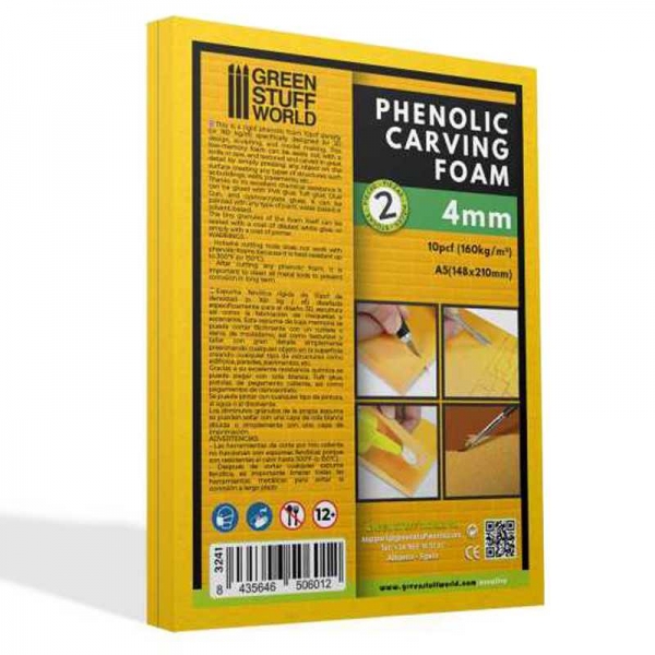 Green Stuff World: Phenolic Carving Foam 4mm - A5 size