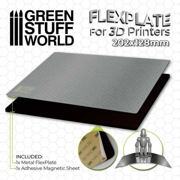 Green Stuff World: Flexplates For 3d Printers - 202x128mm