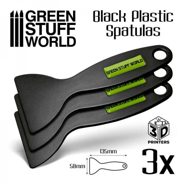 Green Stuff World: Black Plastic Spatulas - 3D printer