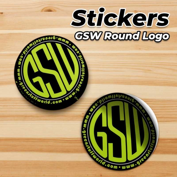 Green Stuff World: Round GSW Logo Sticker