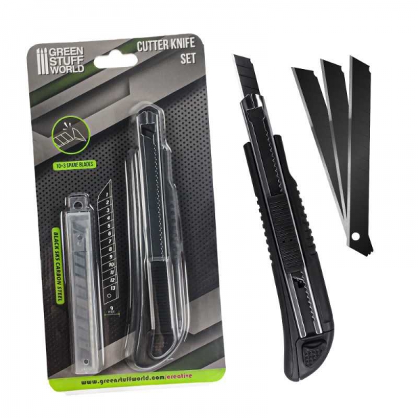 Green Stuff World: Black Hobby Knife + 10x Black spare blades