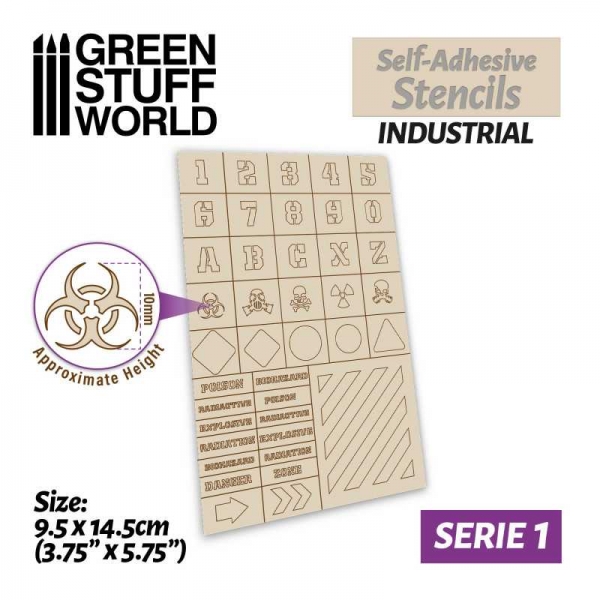 Green Stuff World: Self-adhesive stencils - Industrial