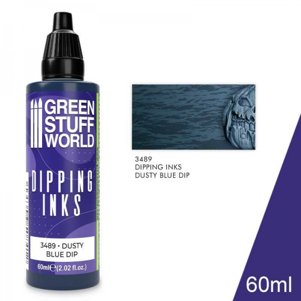 Green Stuff World: Dipping ink 60 ml - DUSTY BLUE DIP