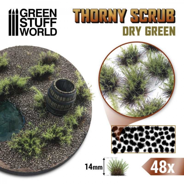Green Stuff World: Thorny Scrubs - DRY GREEN