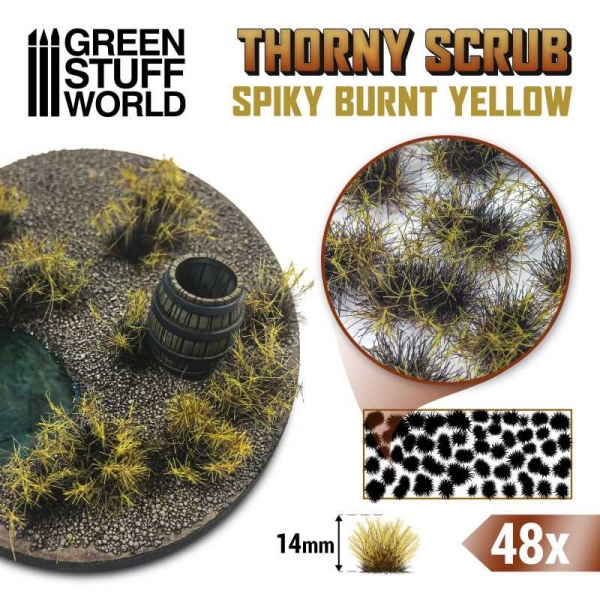 Green Stuff World: Thorny Scrubs - BURNT YELLOW
