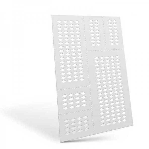 Green Stuff World: Flexible Stencils - HARLEQUIN S (6x3mm)