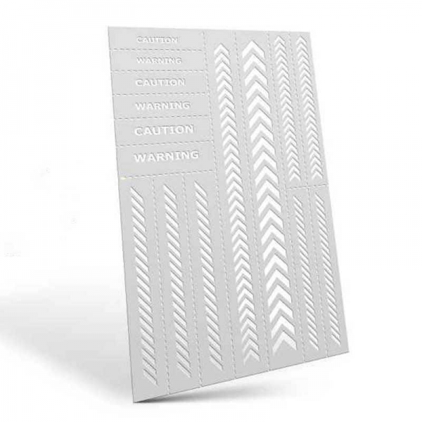 Green Stuff World: Flexible Stencils - Caution Strips (5mm aprox.)