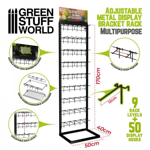 Green Stuff World: GSW Adjustable metal display - Multipurpose