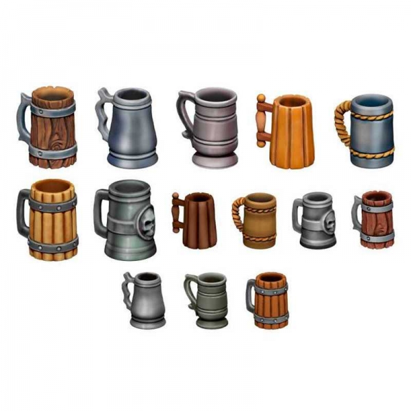 Green Stuff World: Beer Mugs - Tavern 1:48-1:35