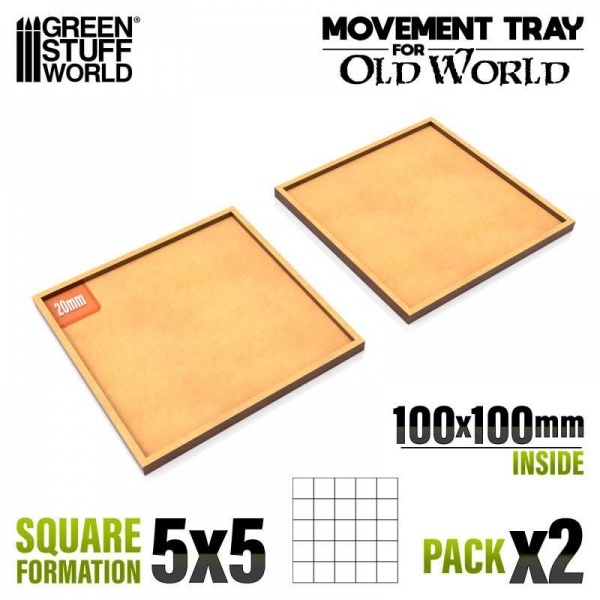 Green Stuff World: MDF Movement Trays 100x100mm