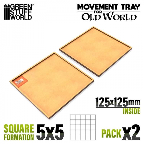 Green Stuff World: MDF Movement Trays 125x125mm