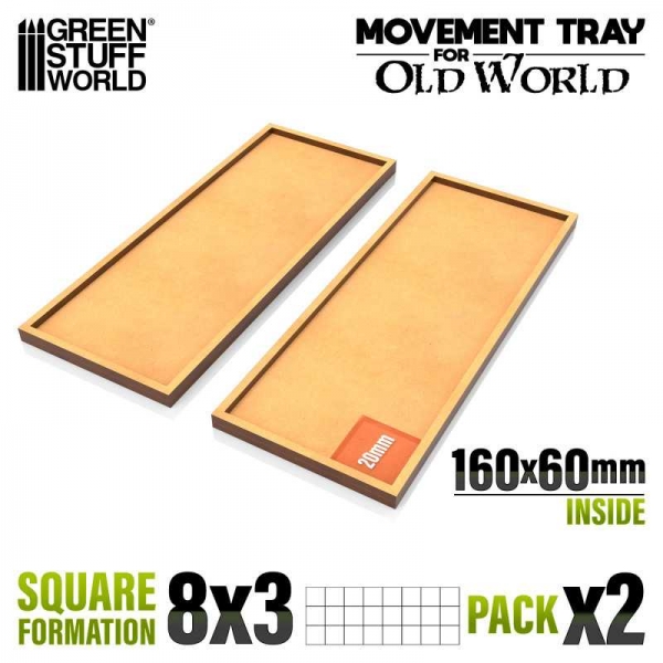 Green Stuff World: MDF Movement Trays 160x60mm