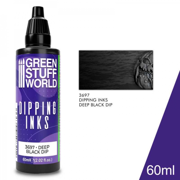Green Stuff World: Dipping ink 60 ml - Deep Black Dip