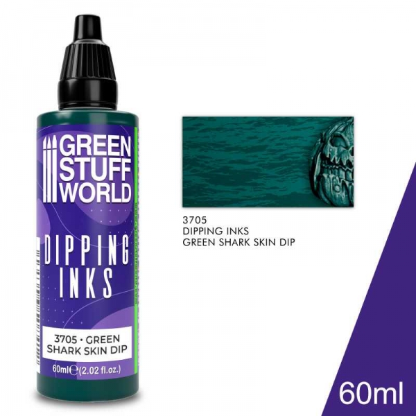 Green Stuff World: Dipping ink 60 ml - Green Shark Skin Dip