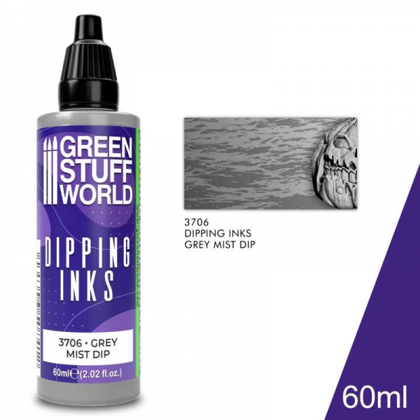 Green Stuff World: Dipping ink 60 ml - Grey Mist Dip