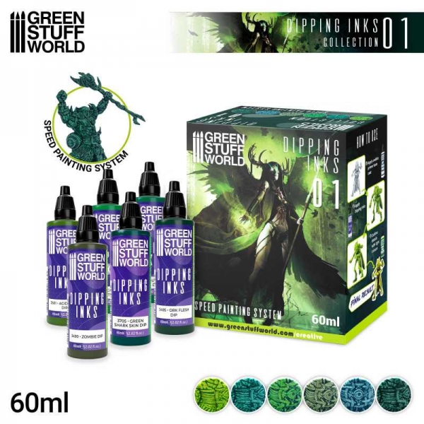 Green Stuff World: Paint Set - Dipping collection 01