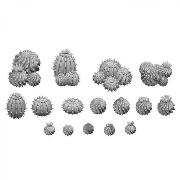 Green Stuff World: Barrel Cactus 1:48-1:35