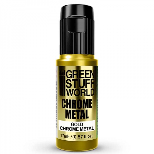 Green Stuff World: Chrome Paint - GOLD 17ml